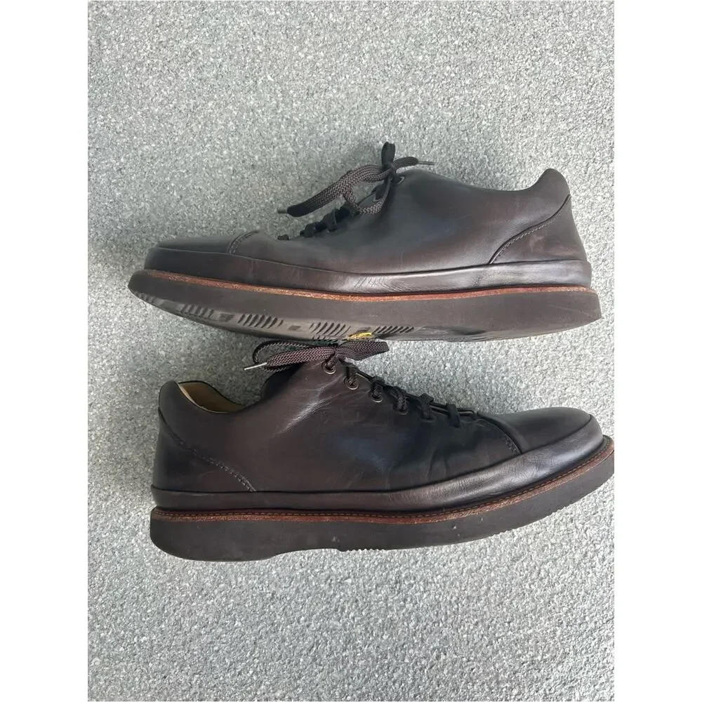 Samuel Hubbard Men’s DressFast Oxford M1310-061 Brown Leather Sneakers Size 11M